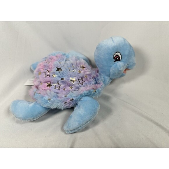 Walmart Turtle 8.5" Blue Plush Stuffed Animal Toy - Sea Life Ocean Silver Stars - Picture 2 of 7